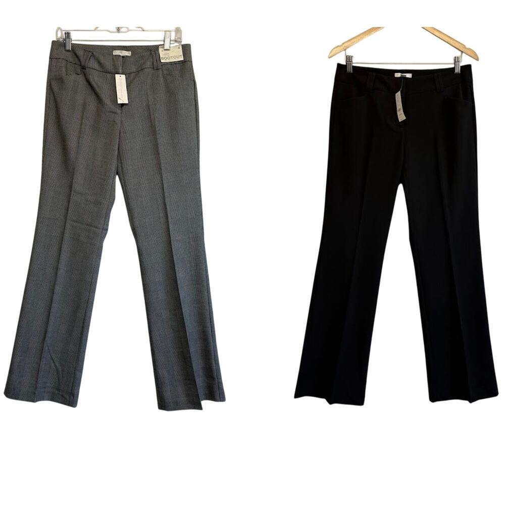 New York & Company Mid Rise Bootcut Dress Pants (2) Stretch Y2K Original Size 4